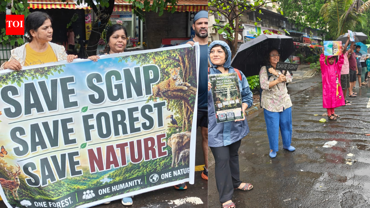 Hundreds join 'Save SGNP' protest in Thane, oppose projects near forest