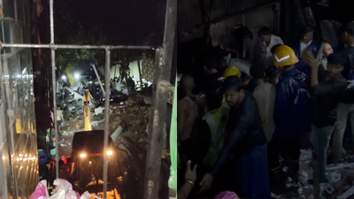 6 killed, 1 injured as multi-storey 'chawl' collapses in Mumbai amid heavy rain; rescue operation on