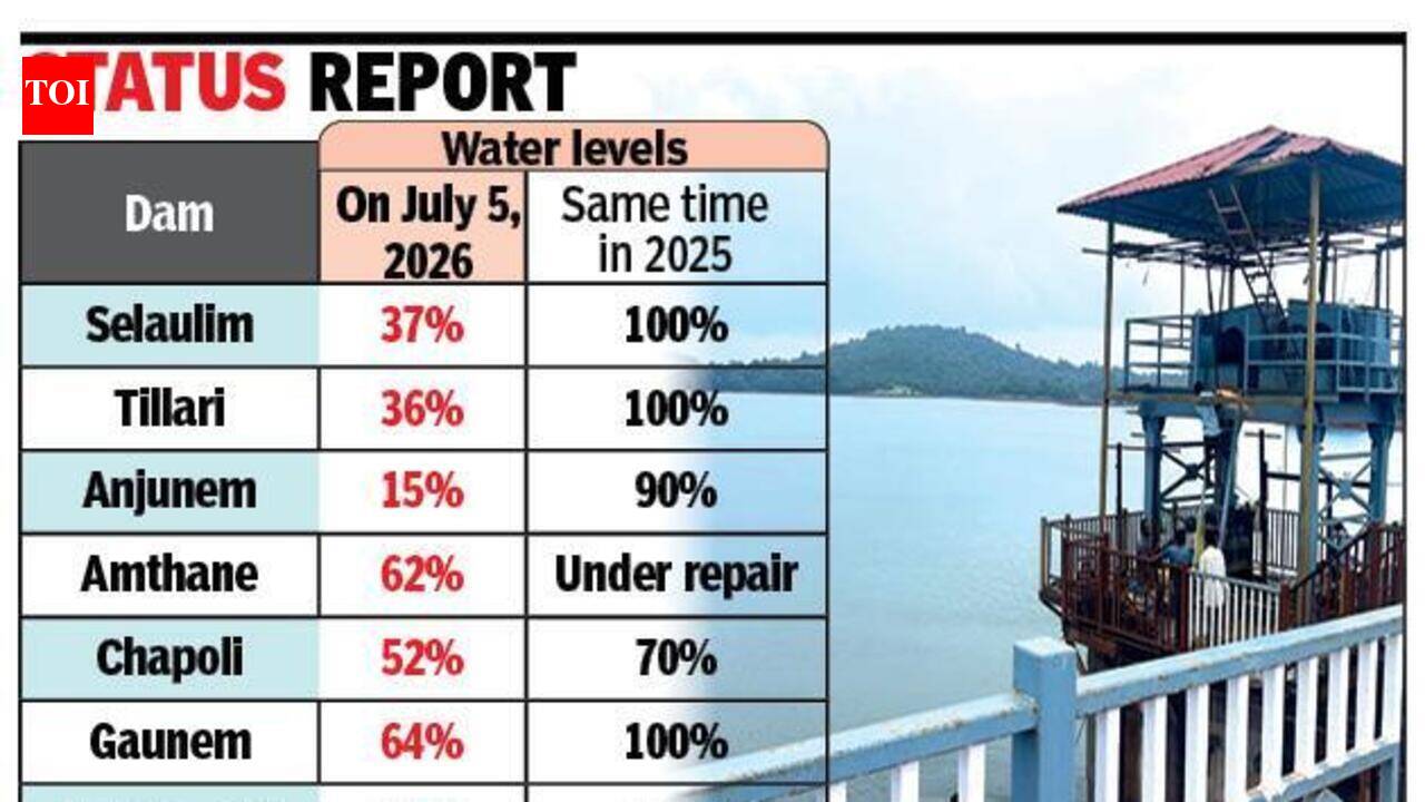 Weak June monsoon leaves Goa dams far from capacity