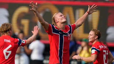  Erling Haaland joins Lionel Messi and Kylian Mbappe in a Golden Boot race for the ages