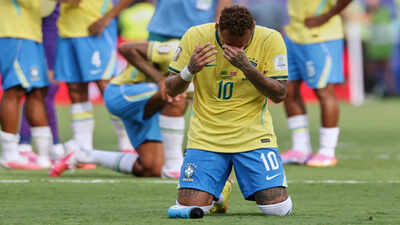 Neymar breaks down in tears after Brazil's heartbreaking World Cup exit - Watch