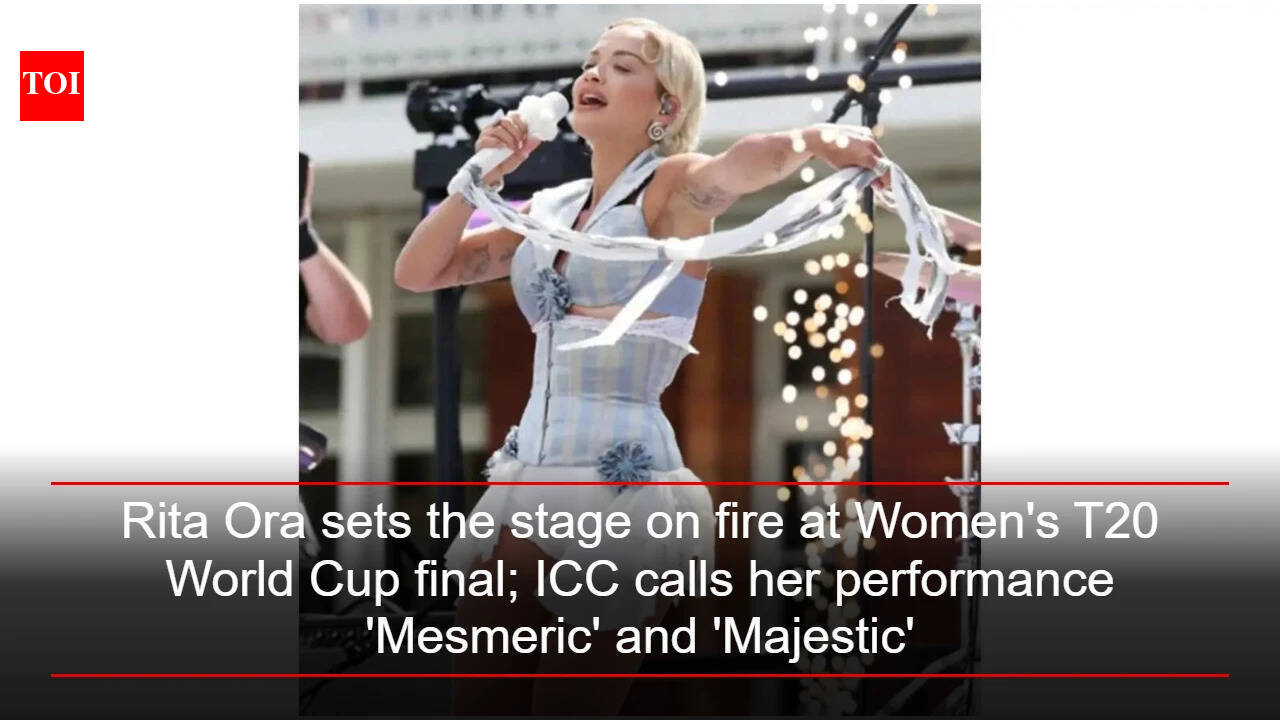 Rita Ora sets the stage on fire at Women's T20 World Cup final; ICC calls her performance 'Mesmeric' and 'Majestic'