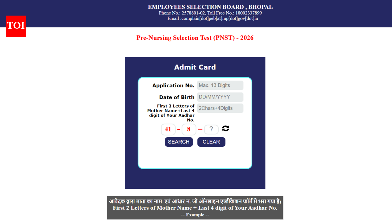MP PNST admit card 2026 released at esb.mp.gov.in: Direct link to download hall tickets here