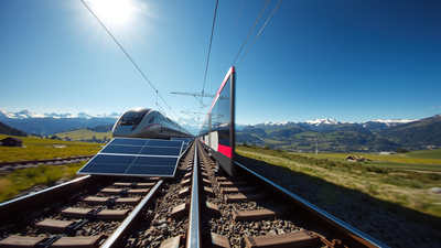 Italy could become the next country to build solar railway tracks after Switzerland's successful trial