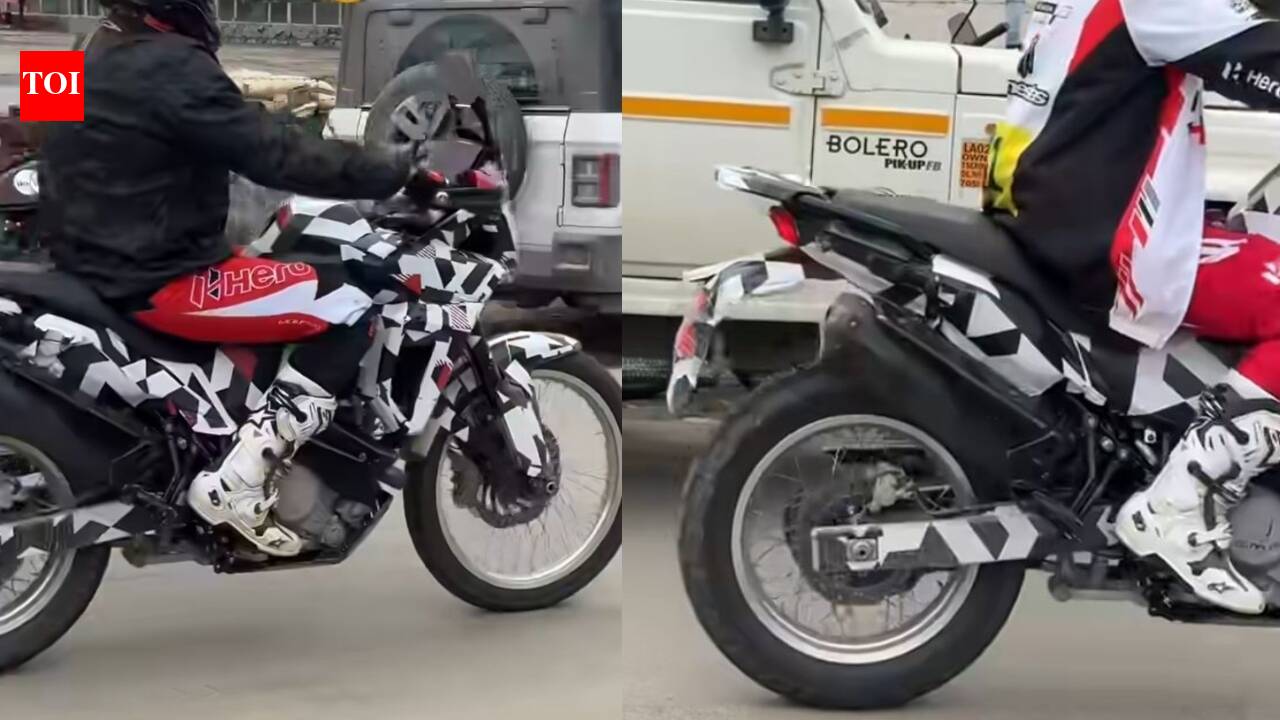 :Hero’s Xpulse 421 spied testing: Upcoming RE Himalayan 450 rival! |
