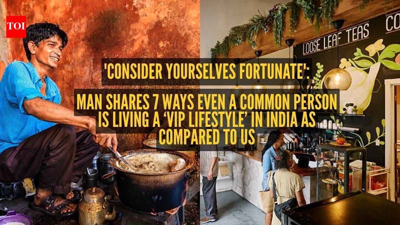 'Consider yourselves fortunate': Man shares 7 ways even a common person is living a 'VIP lifestyle' in India as compared to US
