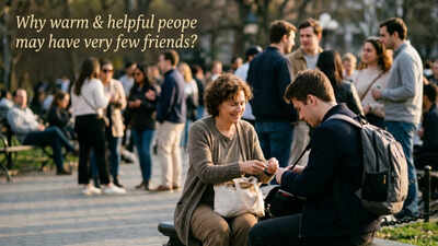 Psychology says warm, helpful people have few friends as they employ usefulness as a defense mechanism, which makes them valuable not vulnerable