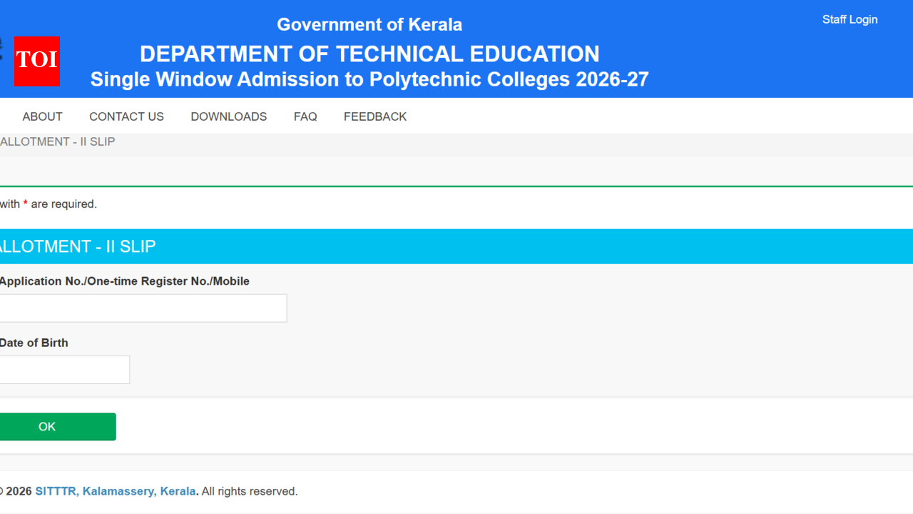 Kerala Polytechnic round 2 seat allotment 2026 out at polyadmission.org: Direct link to download here