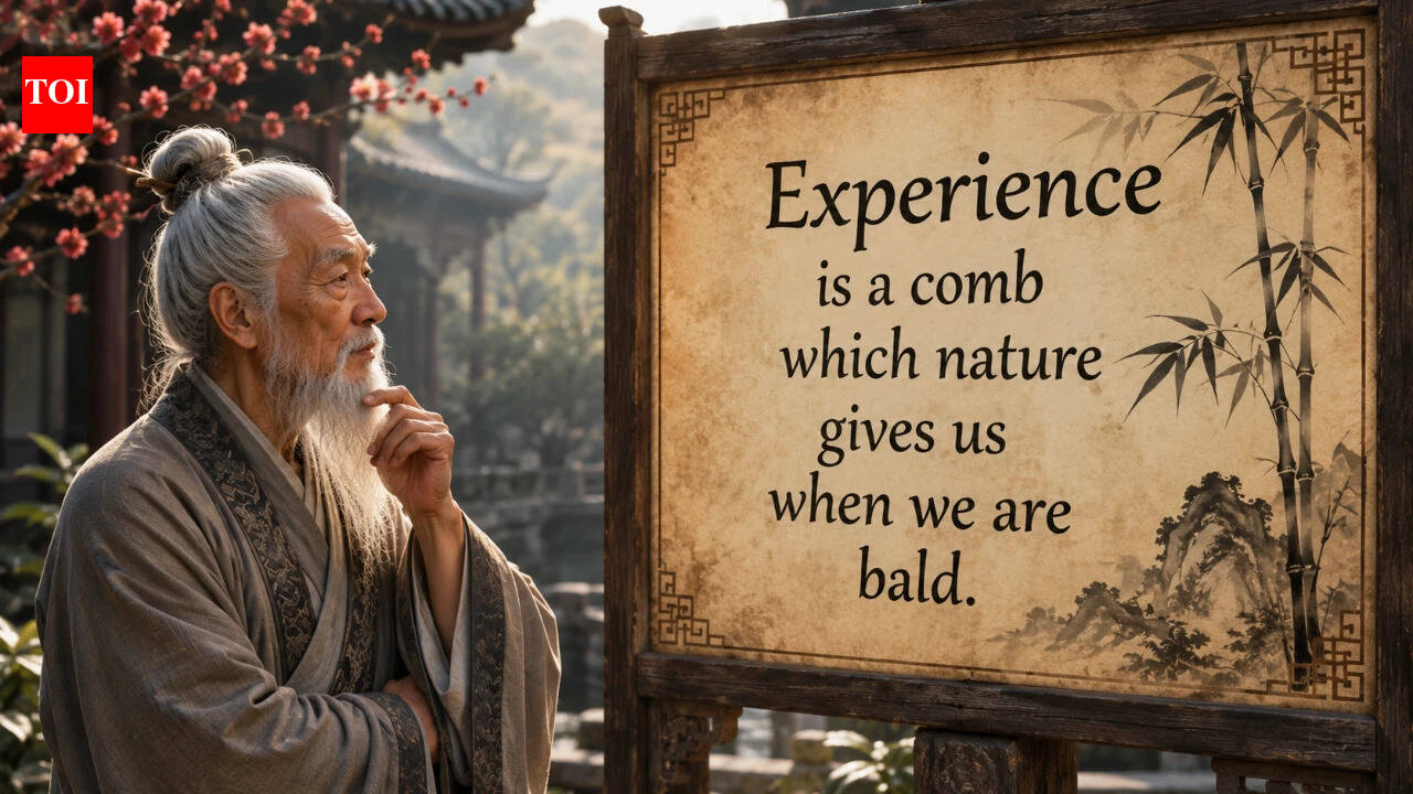 Chinese proverb of the day: 'Experience is a comb which nature gives us when we are bald' - life lessons on wisdom, learning and why hindsight is life's greatest teacher