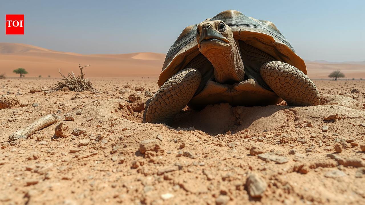 For thousands of years, this giant tortoise has been digging burrows across the Sahara, and scientists now think those tunnels may play a bigger ecological role than anyone realised