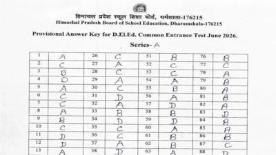 HPBOSE DELED CET answer key 2026 released on hpbose.org: Direct download link, challenges here
