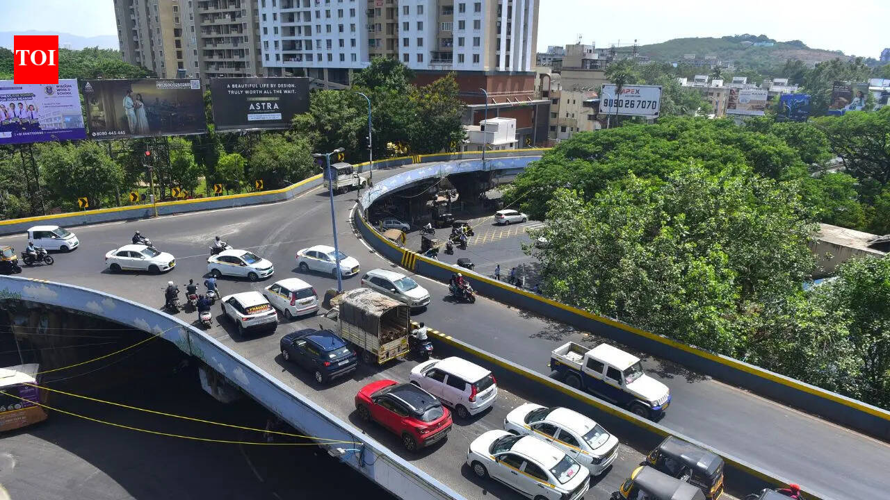Pune's Y-flyover was meant to ease traffic. Now commuters halt midway at a red light