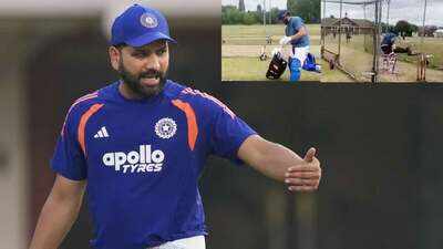 Rohit Sharma hits the nets ahead of England ODI series - WATCH