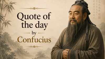 Quote of the day by Chinese philosopher Confucius: "Attack the evil that is within yourself, rather than attacking…"