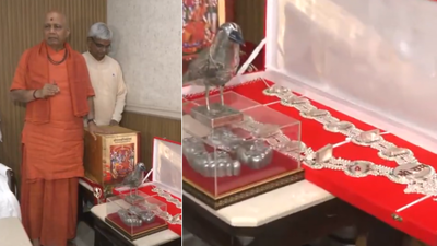 Watch: Trust displays ornaments of Ram temple, Rs 5 crore-worth Ramcharitmanas, says costly donations 'safe'