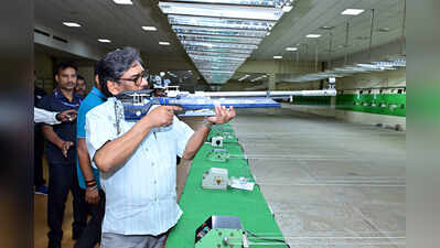 Jharkhand chief minister Hemant Soren inspects Khelgaon shooting range, flags poor maintenance