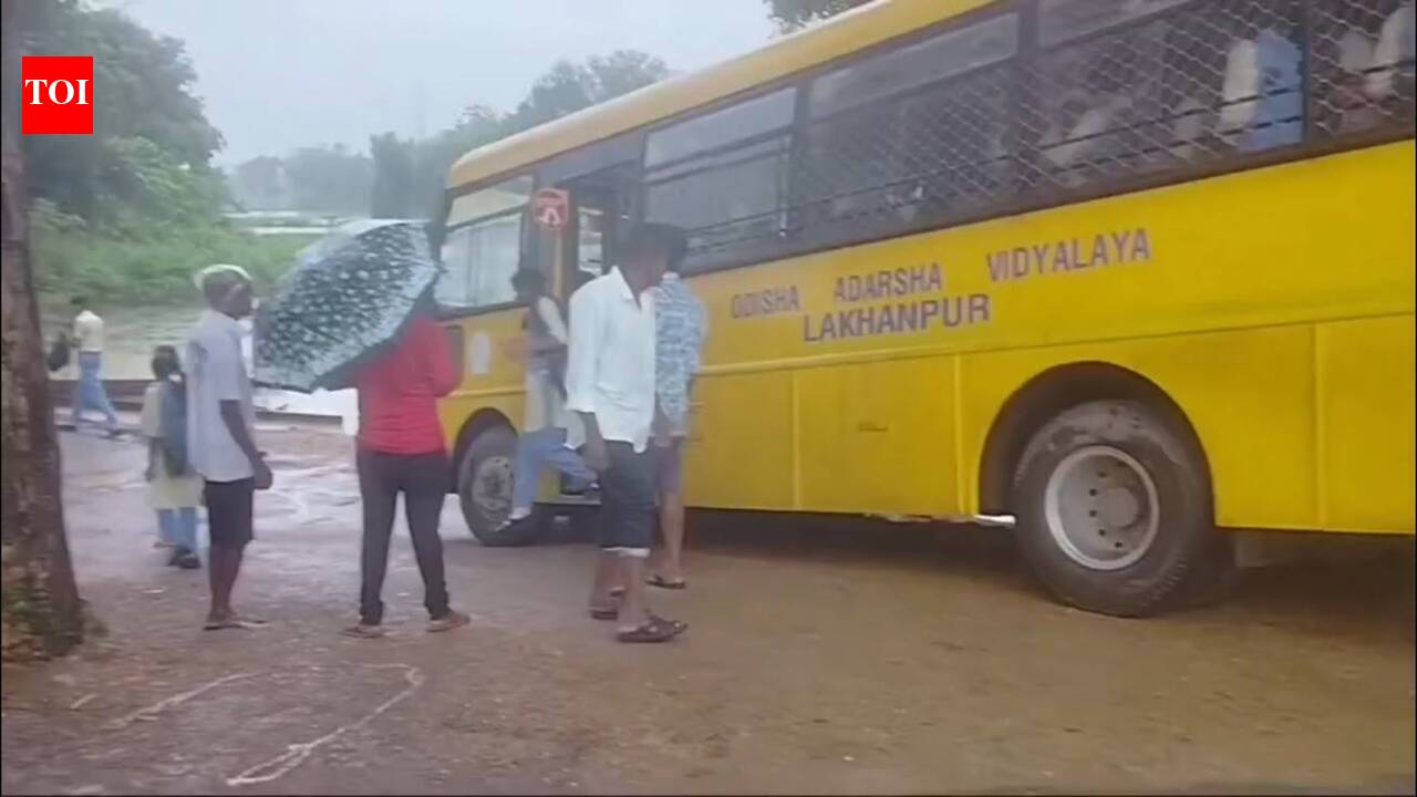 School bus gets stuck on muddy road, students evacuated