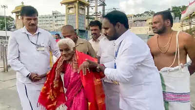 116-year-old grandma climbed Tirumala on foot; reminds millions that dream and devotion never grow old