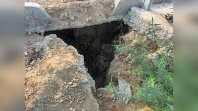 Fresh damages, cave-in surface on Delhi-Doon eway
