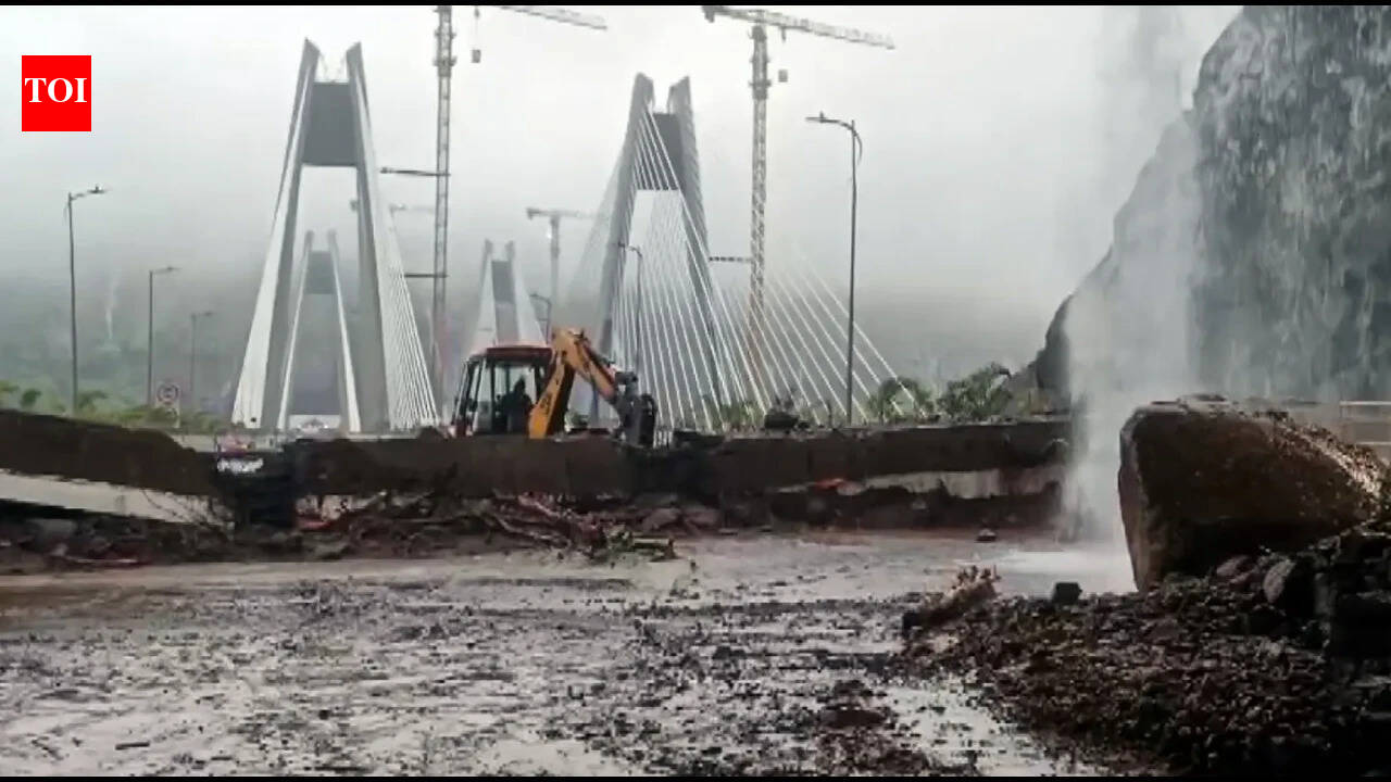 Mumbai–Pune Expressway's 'Missing Link' fails first monsoon test, landslide sparks 12-hour traffic nightmare