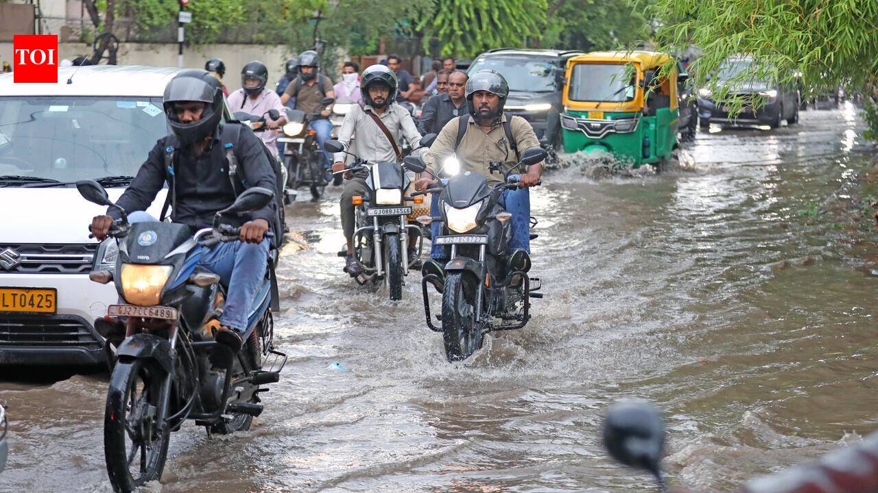 Rain exposes civic woes as potholes, cave-ins emerge across Ahmedabad