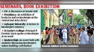 CM Suvendu Adhikari donates Rs 25L for Syama Prasad Mookerjee’s school, Mitra Institution, promises inclusion in central schemes