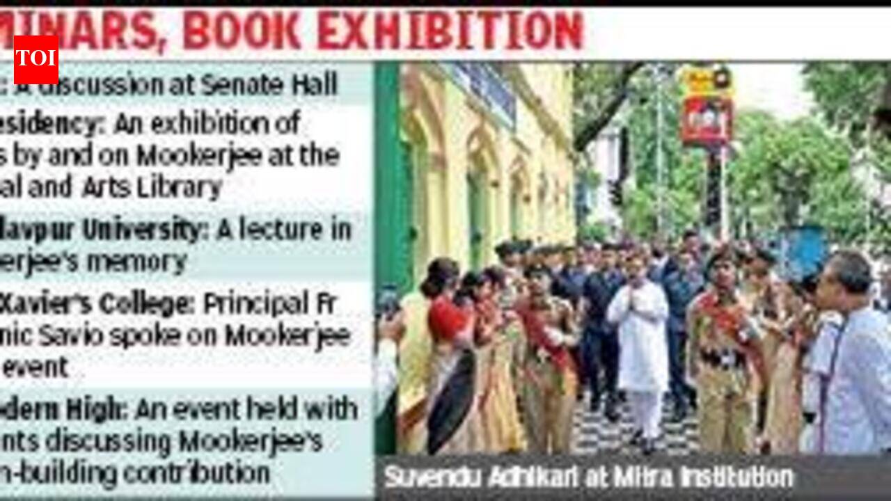 CM Suvendu Adhikari donates Rs 25L for Syama Prasad Mookerjee’s school, Mitra Institution, promises inclusion in central schemes