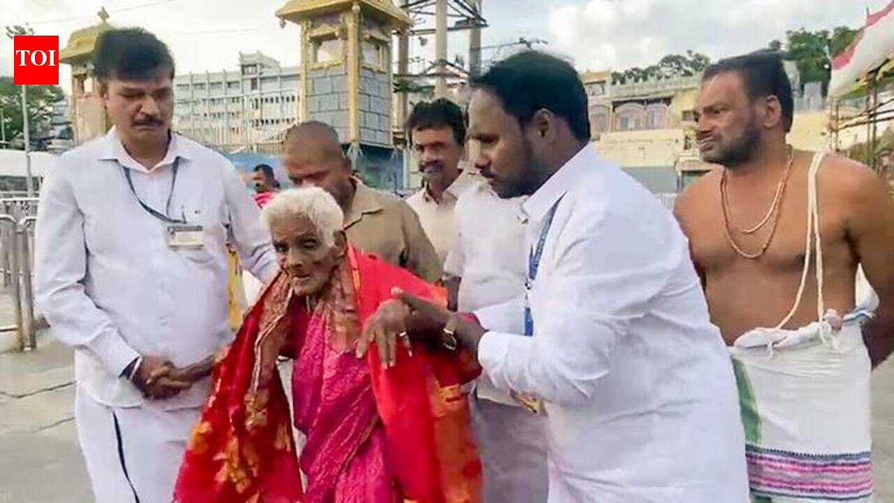 Journey of faith: 116-year-old grandma treks 11km to Tirumala, gets VIP darshan