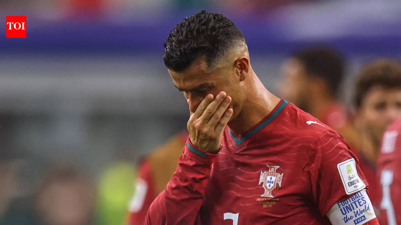 Ronaldo breaks down in tears as Portugal World Cup dream ends - Watch
