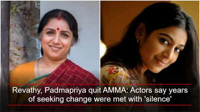 Revathy, Padmapriya quit AMMA: Actors say years of seeking change were met with 'silence'