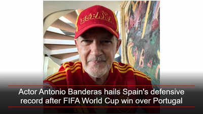 Actor Antonio Banderas hails Spain's defensive record after FIFA World Cup win over Portugal