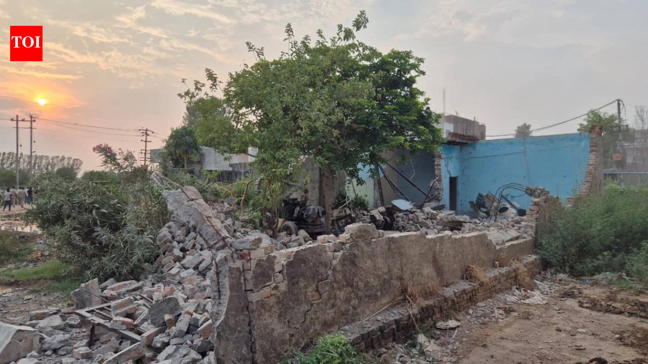 Police bulldoze illegal structures at five locations linked to habitual criminals