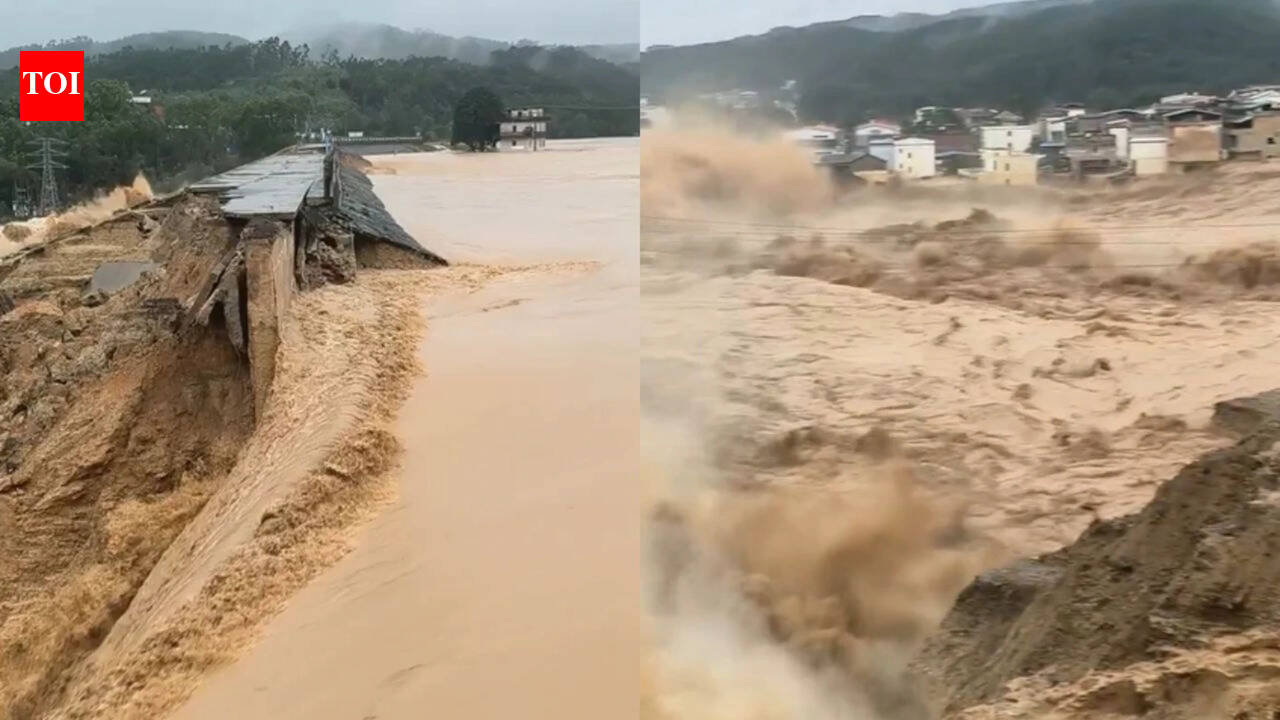 Watch: Typhoon Maysak breaks dam wall in China, kills 2 and forces thousands to evacuate