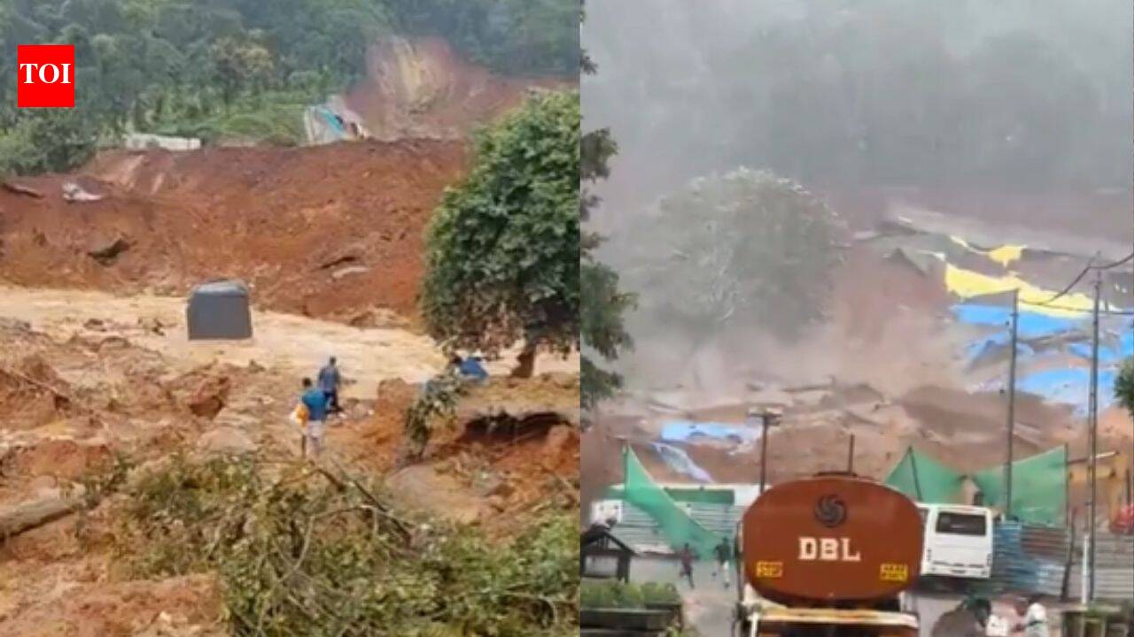 Wayanad landslide: 5 injured as debris crashes onto tunnel project site amid heavy rain; several feared trapped