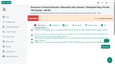 DTE Maharashtra Polytechnic merit list 2026 to be released today; check steps to download here