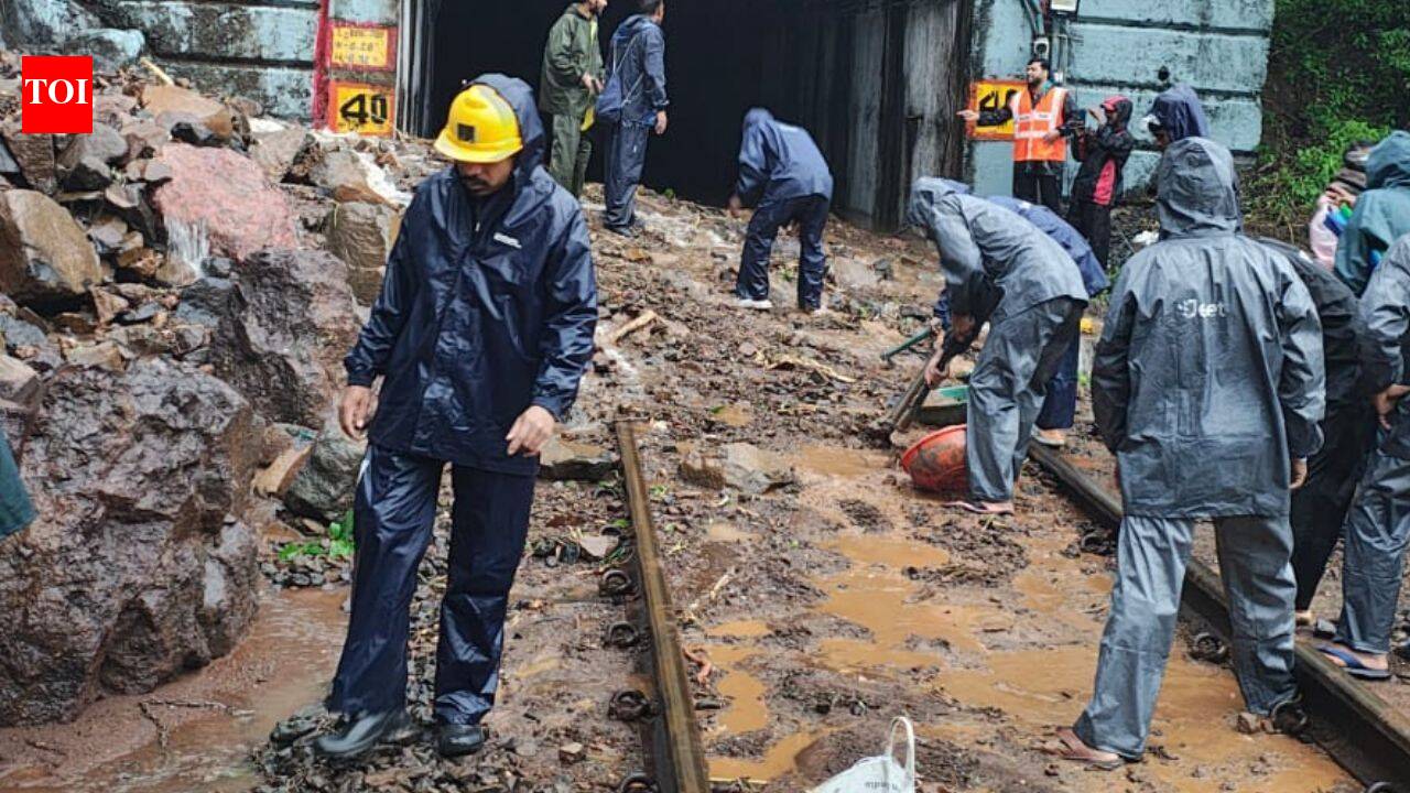 Pune-Lonavala rail services hit by multiple landslides; restoration work underway