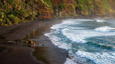  The volcanic science behind its striking Atlantic beach