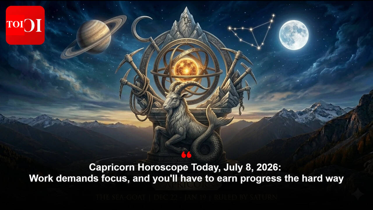 Capricorn Horoscope Today, July 8, 2026: Work demands focus, and you'll have to earn progress the hard way
