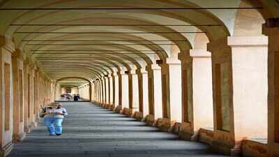The world's longest colonnade is an Italian covered walkway almost 4 kilometres long with 666 arches