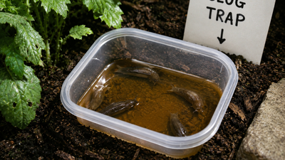 This simple plastic-container trick can help trap slugs overnight ...