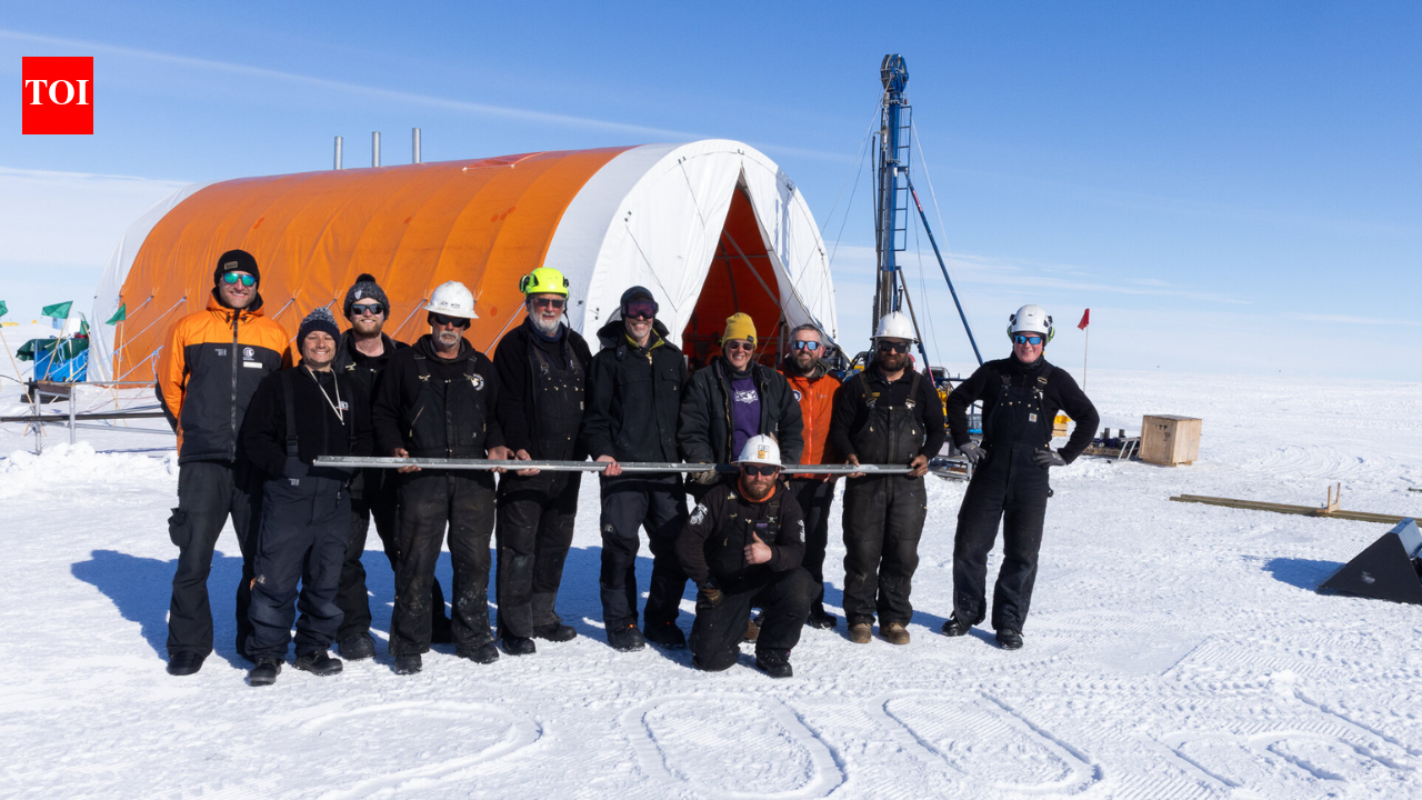 Scientists drilled through 523 meters of Antarctic ice and recovered a record-breaking core preserving up to 23 million years of Earth's climate history