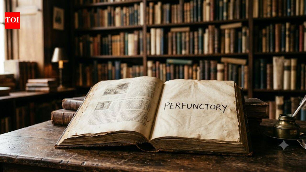 Word of the day: Perfunctory