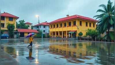 Rains trigger floods, man missing, schools shut