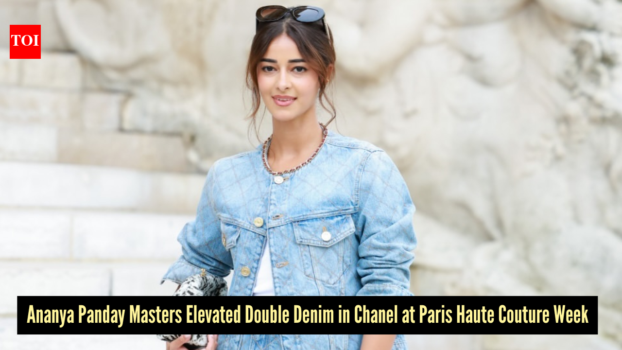 Ananya Panday gives double denim the Chanel-girl treatment at Paris Haute Couture Week