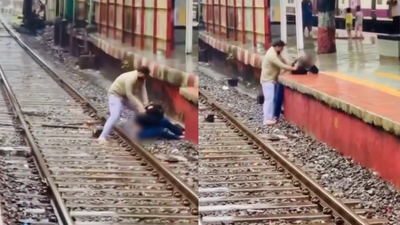 Viral video shows man assaulting woman at Dadar railway station