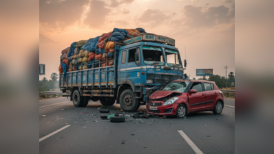 Two killed, two seriously injured in truck–car collision near Nippani