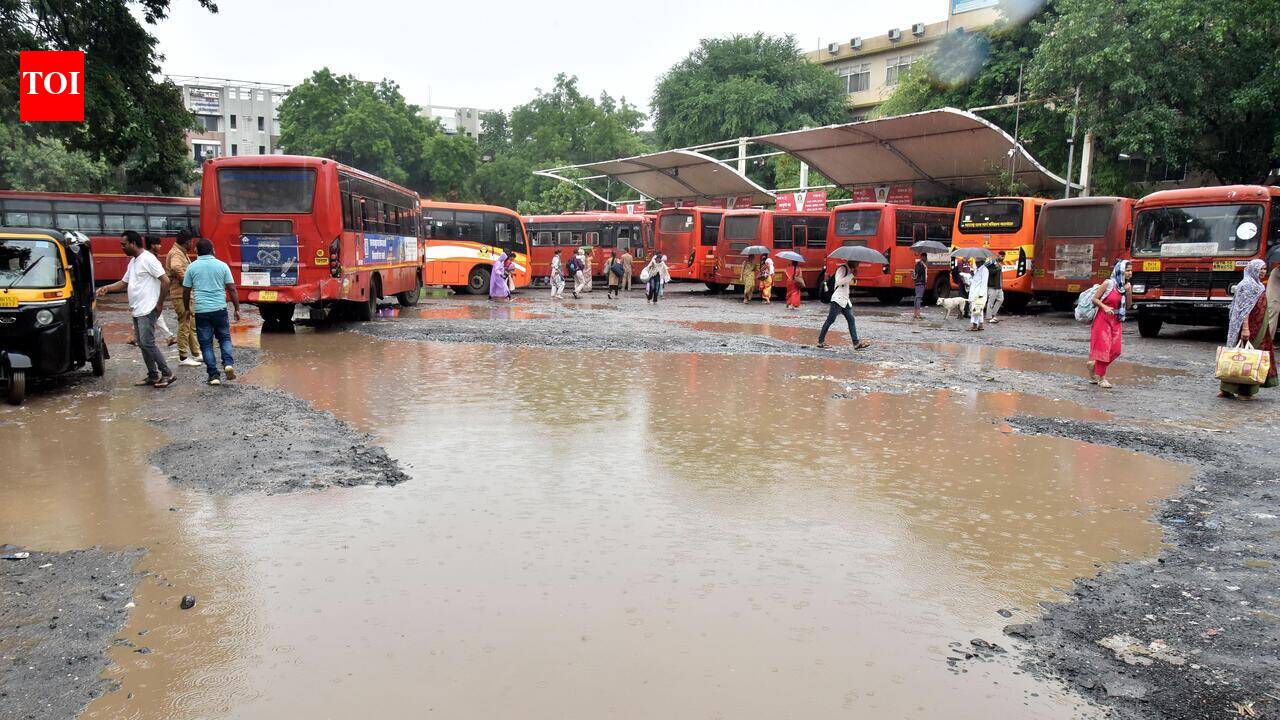 State transport utility cancels over 521 bus trips in Nashik due to heavy rain & possibility of landslides