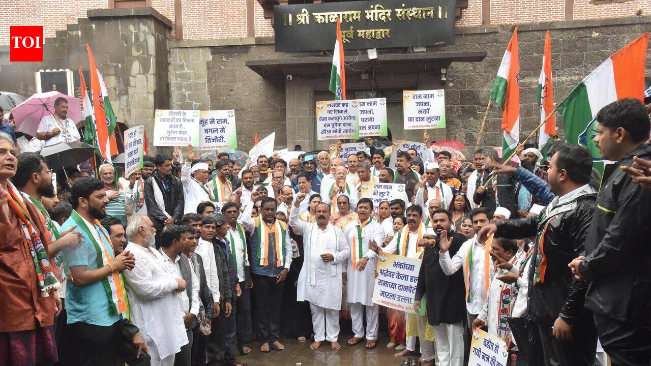 Nashik: Congress launches statewide agitation over alleged Ram temple donation theft