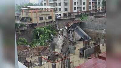 Diaphragm wall collapse alarms residents of adjacent tower