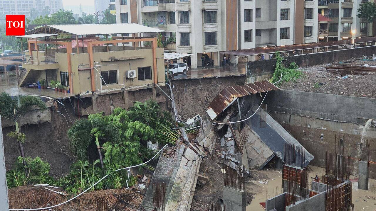 Diaphragm wall collapse alarms residents of adjacent tower